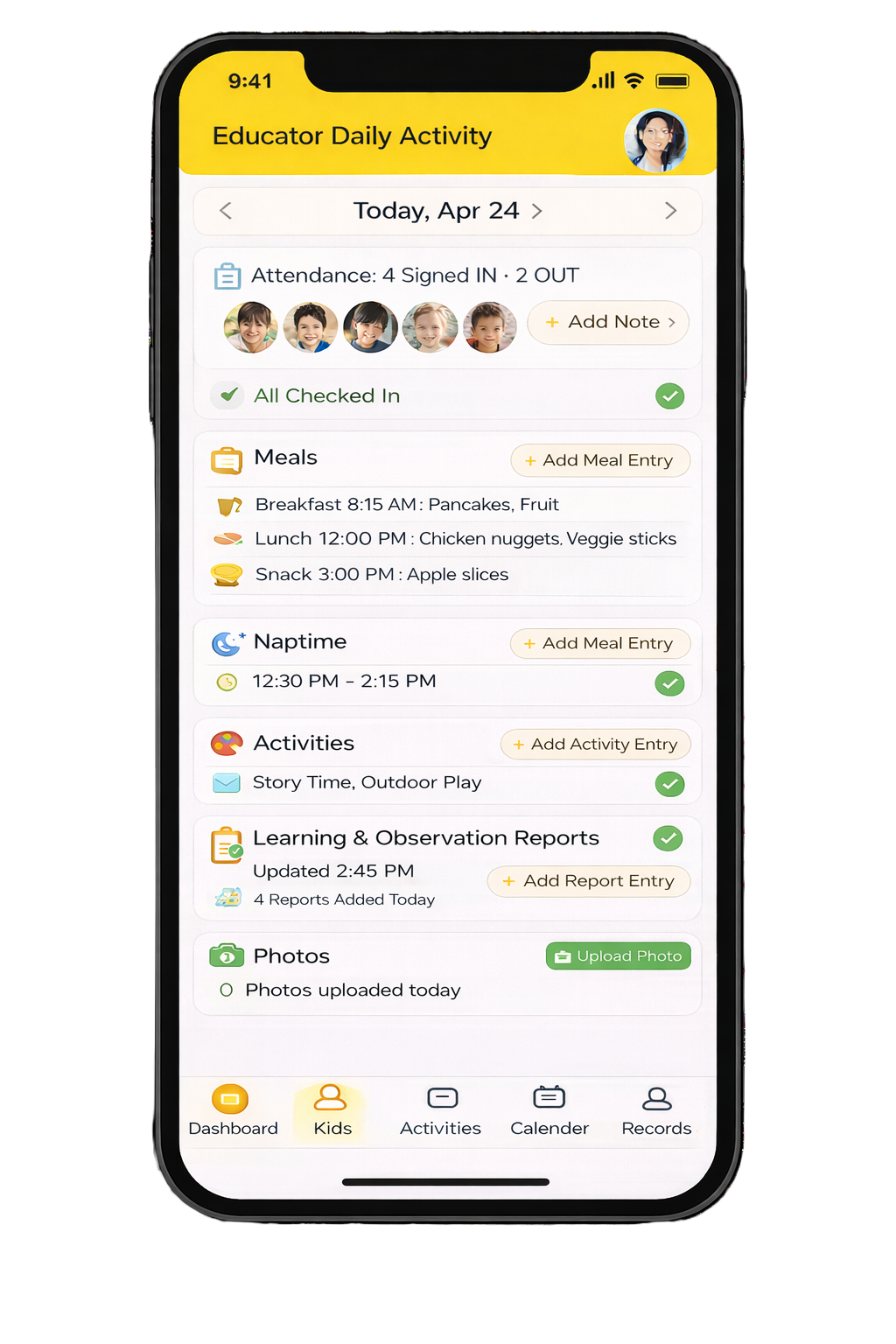Educator app preview