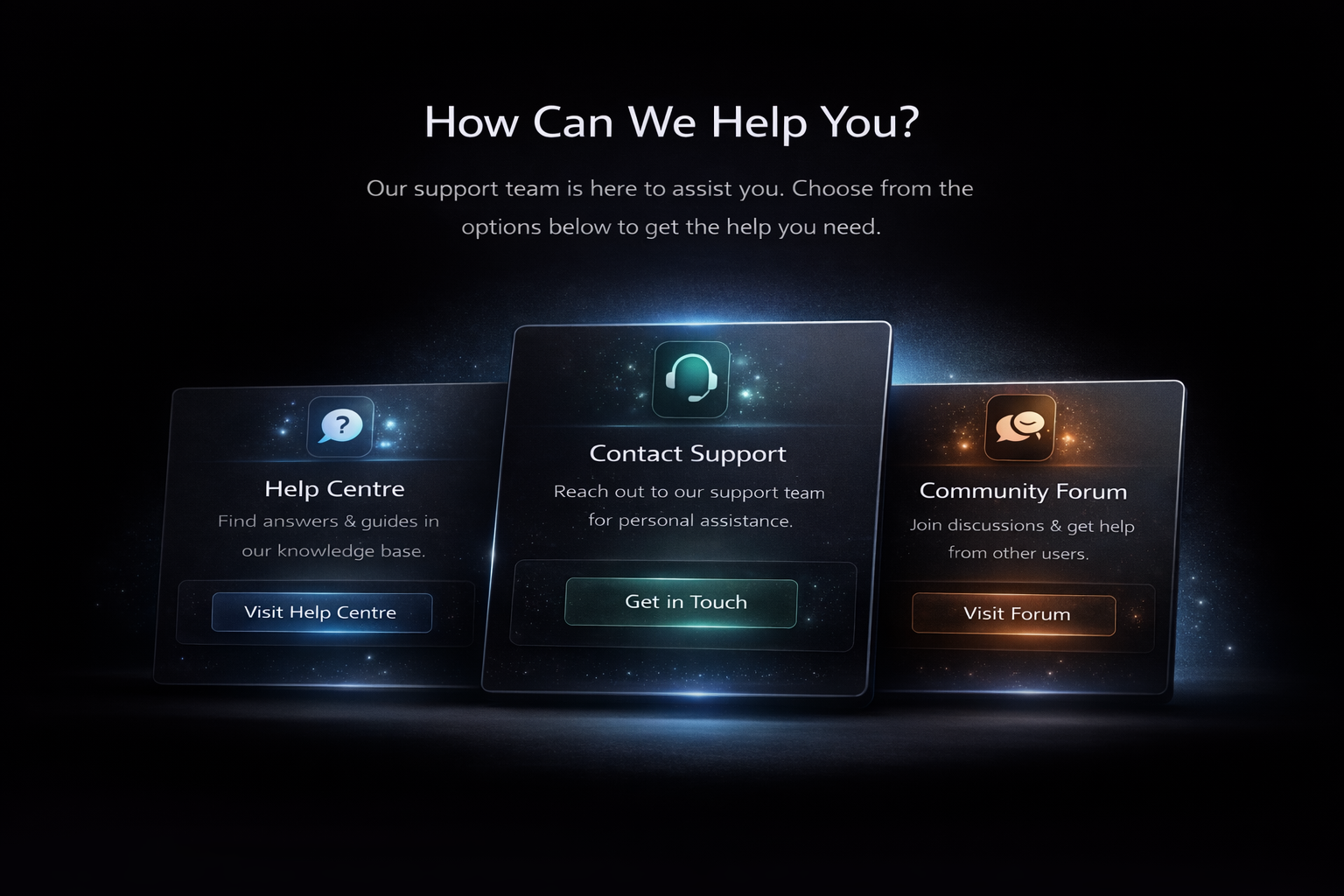 FAQ support banner image